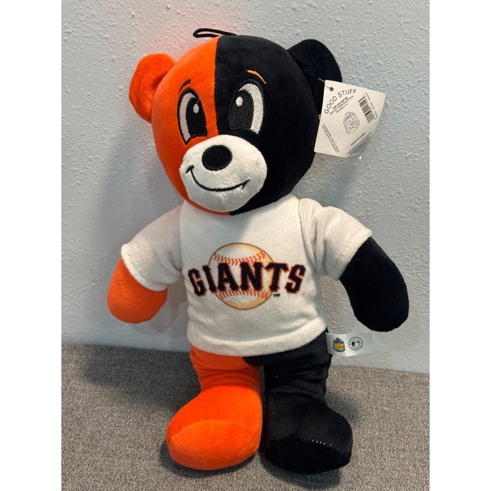 Good Stuff San Francisco Giants Plush Teddy Bear Baseball Orange Black Stuffed